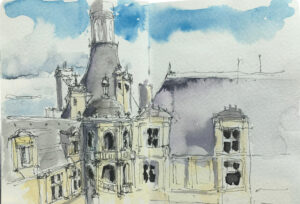 Aquarelle Château de Chambord