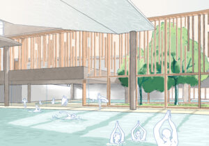 Vue intérieure piscine