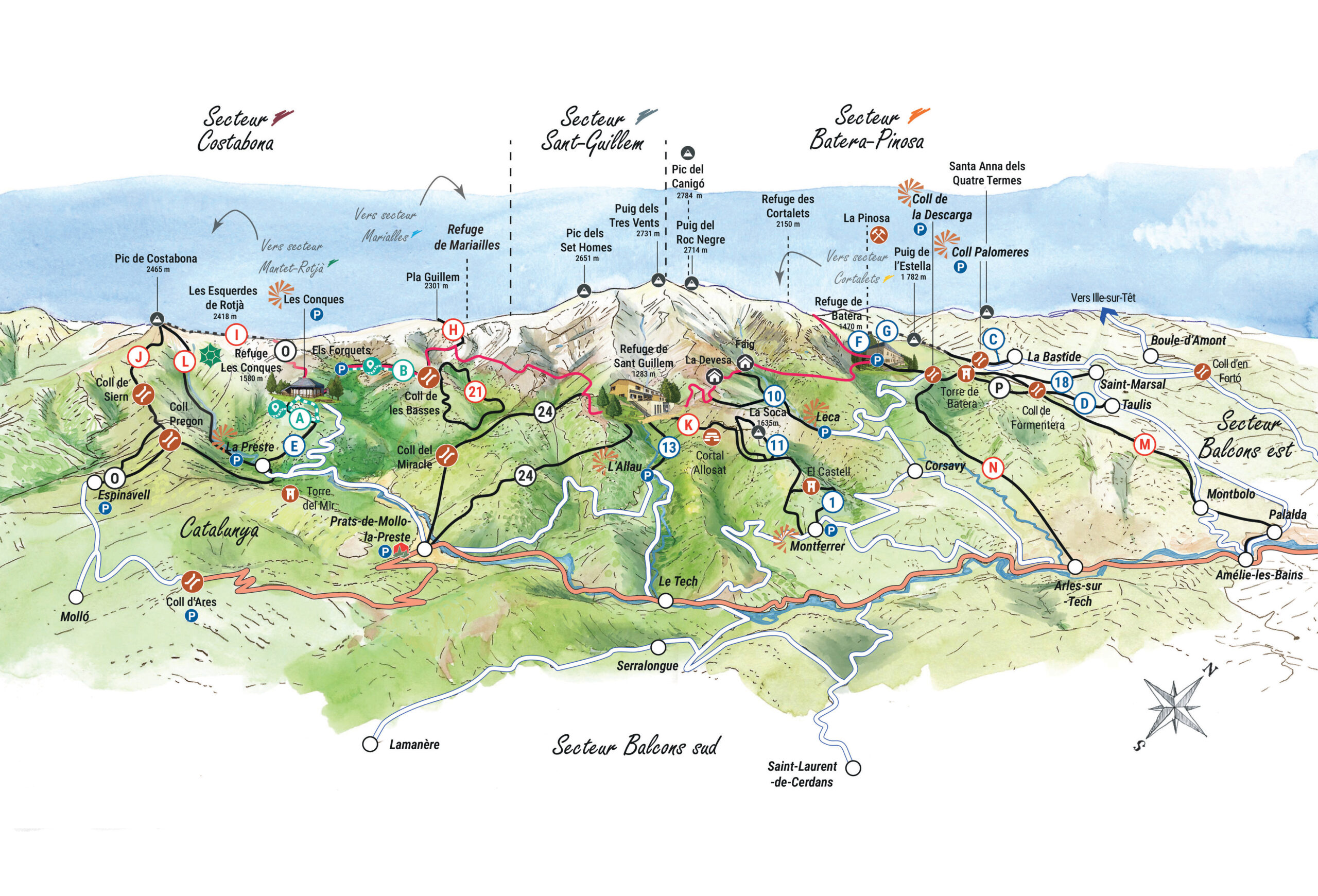 Versant Sud du Massif du Canigo'